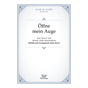 �ffne mein Auge - SATB + Piano (Partitur)