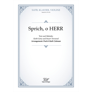Sprich, o Herr - SATB + Piano + Violine \(Partitur\)