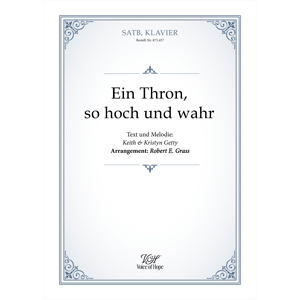 Ein Thron so hoch und wahr - SATB + Piano \(Partitur\)