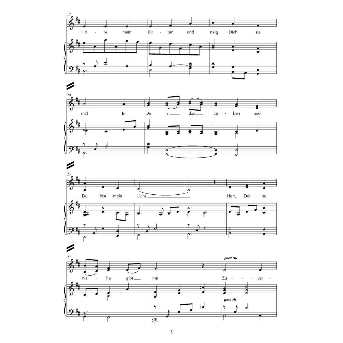 Herr aller Hoffnung SATB + Piano