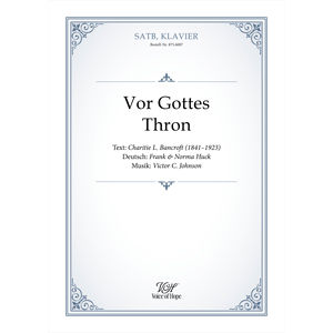 Vor Gottes Thron - SATB + Piano \(Partitur\)