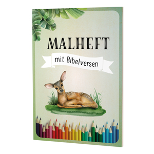 Malheft mit Bibelversen