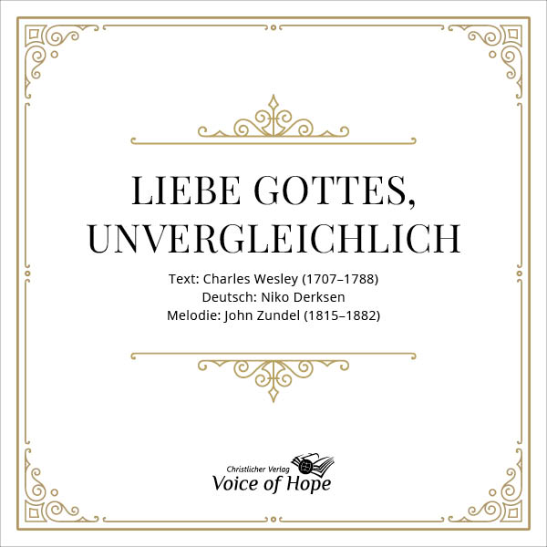 Liebe Gottes, unvergleichlich \(Download\)