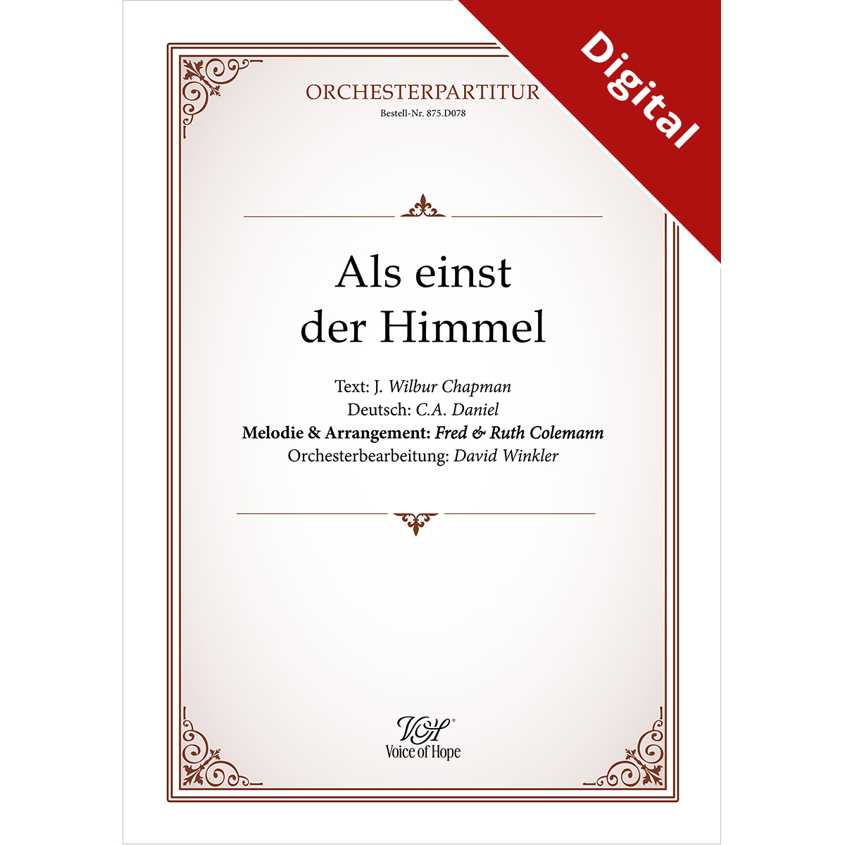 Als einst der Himmel � Orchesterpartitur (Download)