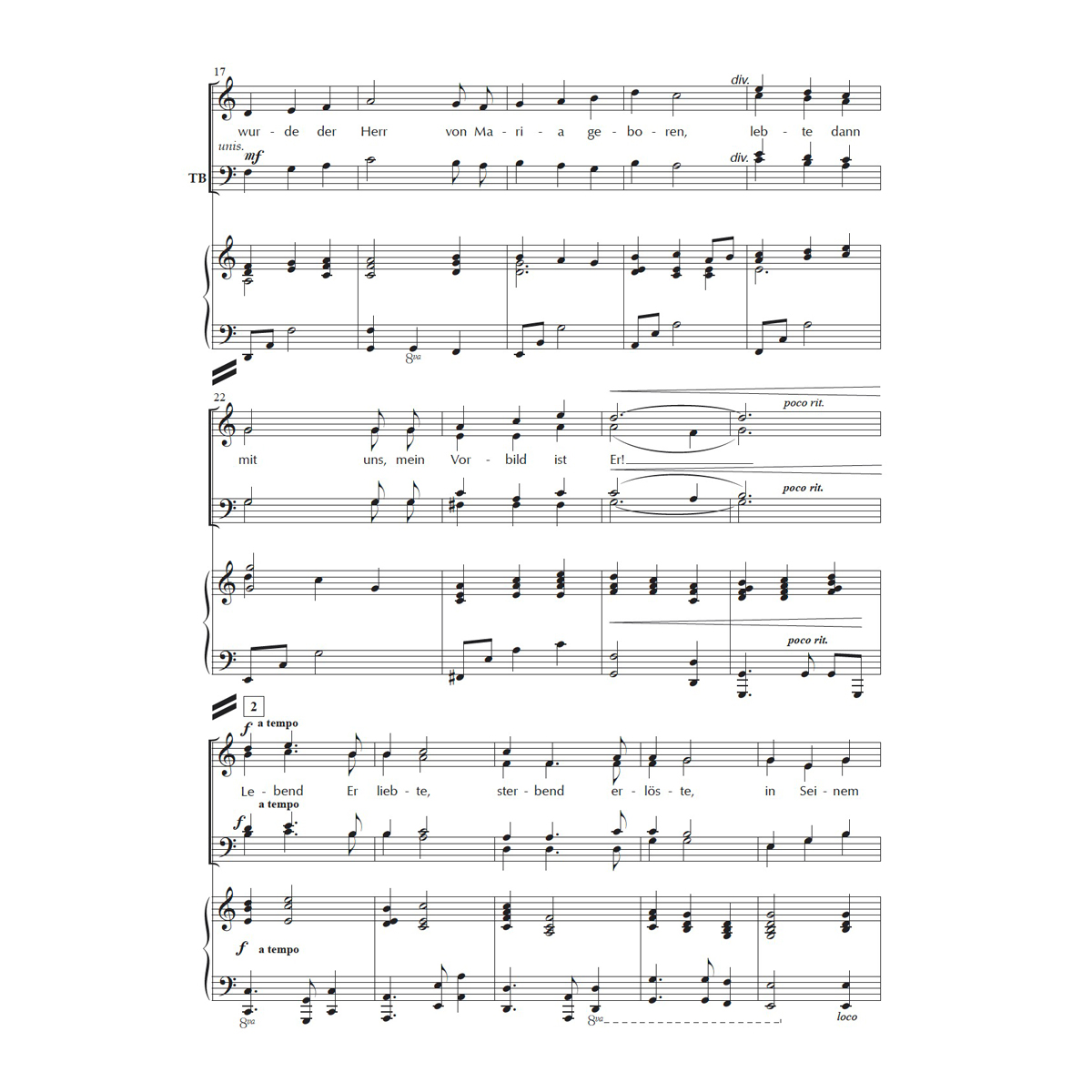 Als einst der Himmel – SATB + Piano (Download-Partitur)