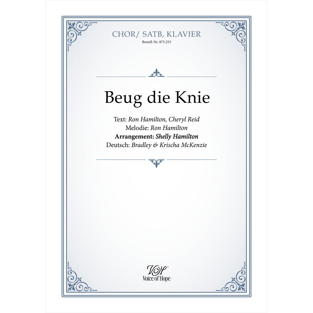 Beug die Knie - SATB + Piano (Partitur)