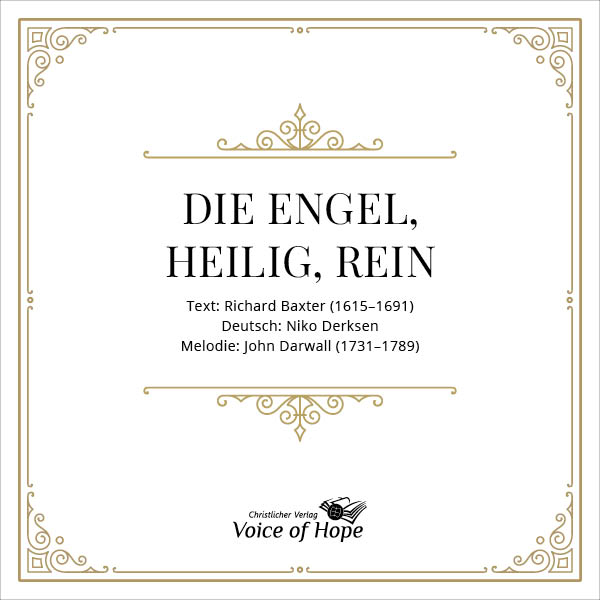 Die Engel, heilig, rein (Download) - Liedblatt
