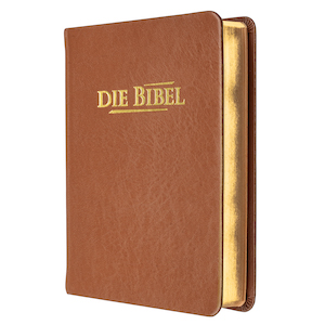 Elberfelder - Taschenausgabe | hellbraunes Leder