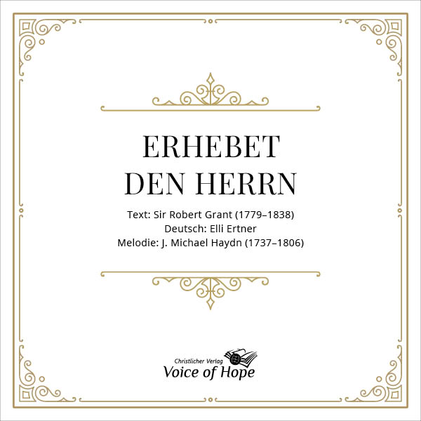 Erhebet den Herrn (Download) - Einzelnes Liedblatt