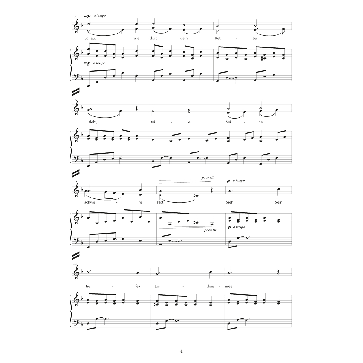 Gehe nach Gethsemane - SATB + Piano (Download-Partitur)