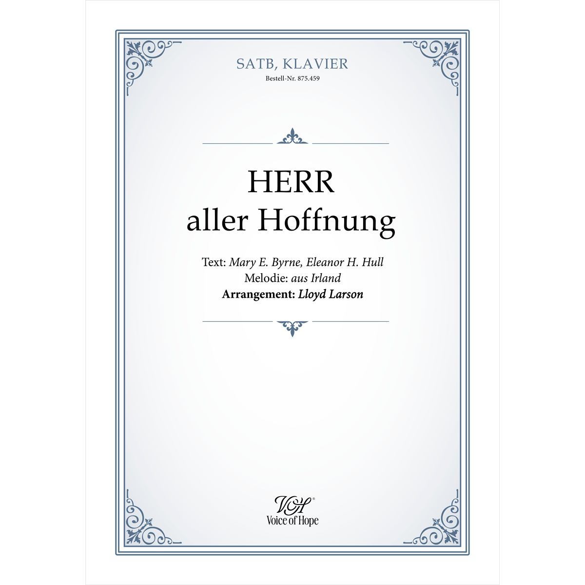 Herr aller Hoffnung - SATB + Piano (Partitur)