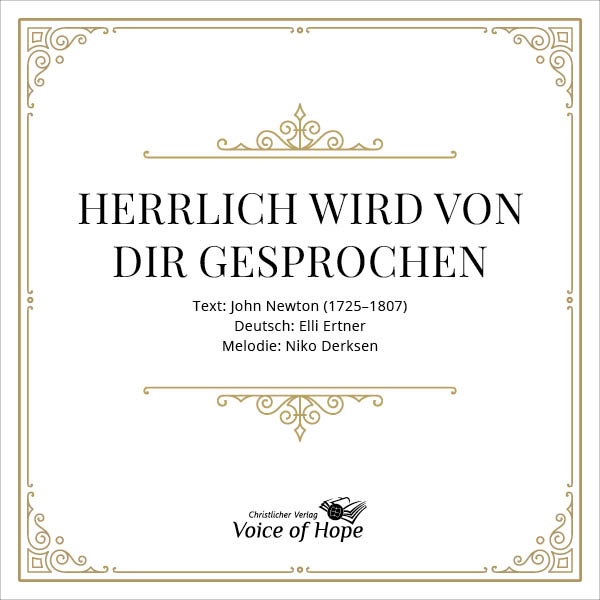 Herrlich wird von Dir gesprochen (Download) - Liedblatt