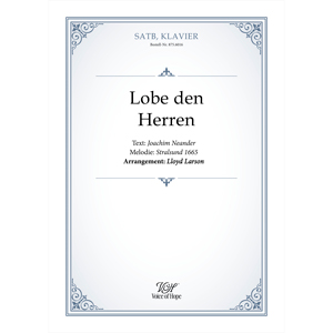 Lobe den Herren ��SATB + Piano (Partitur)