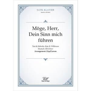 M�ge Herr Dein Sinn mich f�hren ��SATB + Piano Partitur
