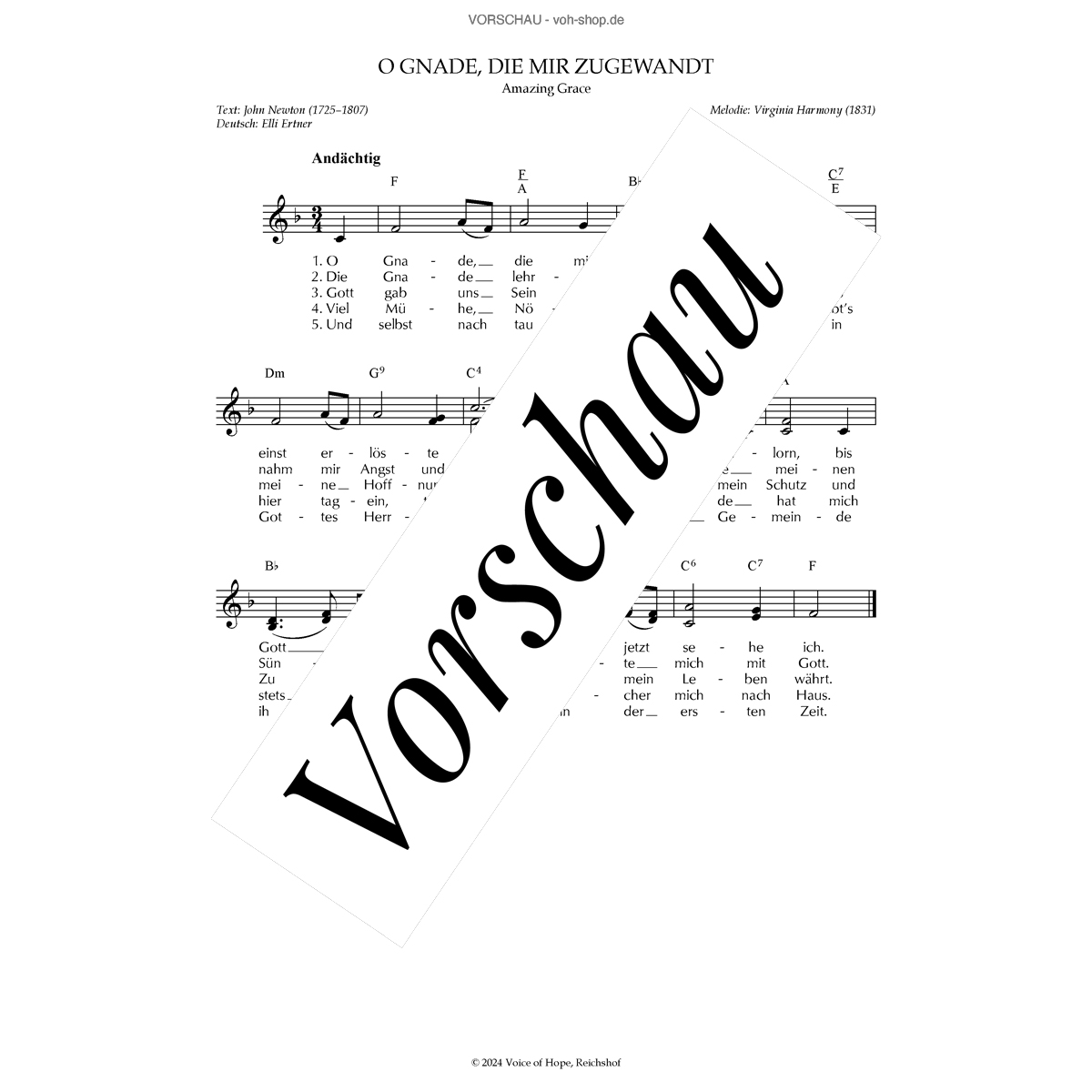 O Gnade, die mir zugewandt (Download)