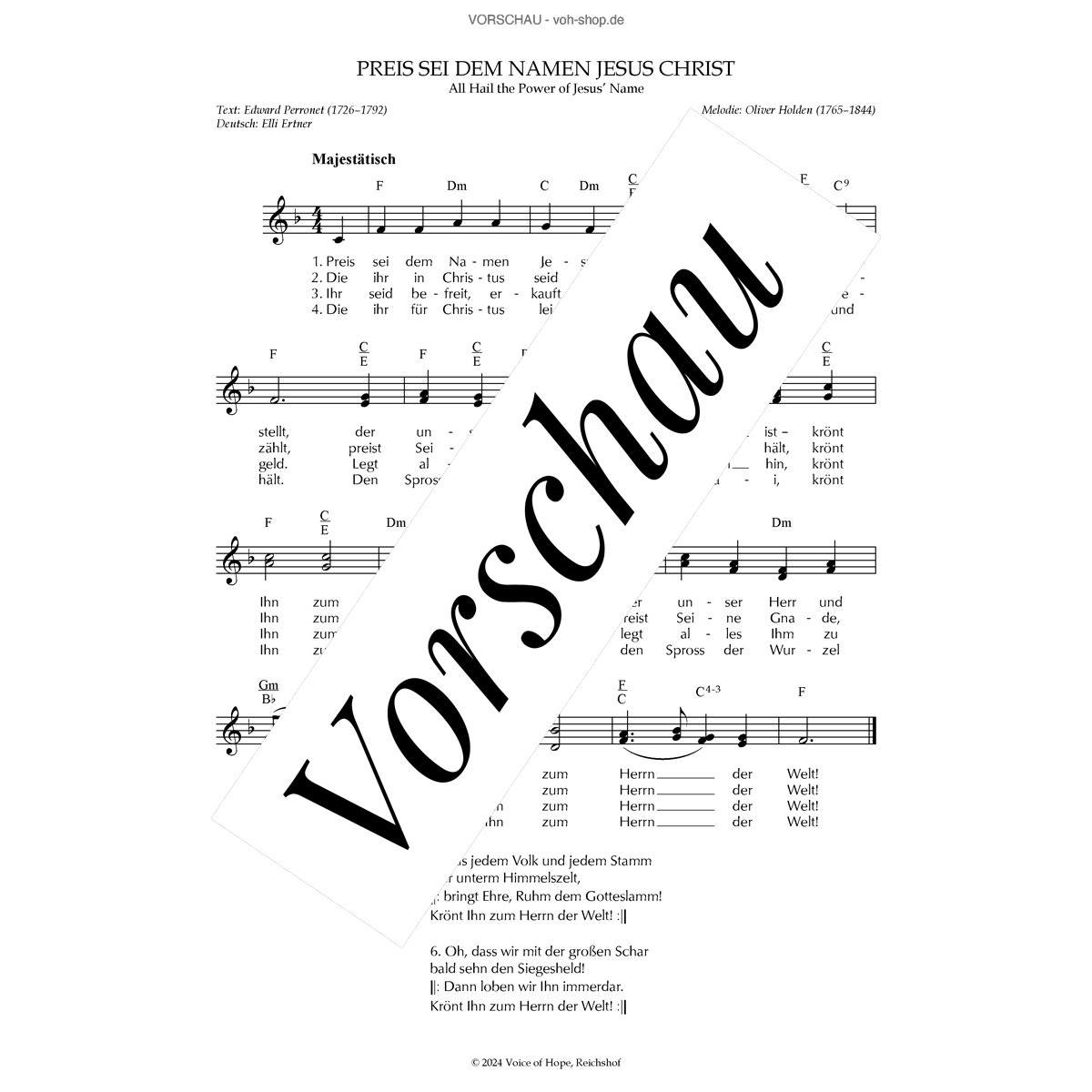 Preis sei dem Namen Jesus Christ (Download)