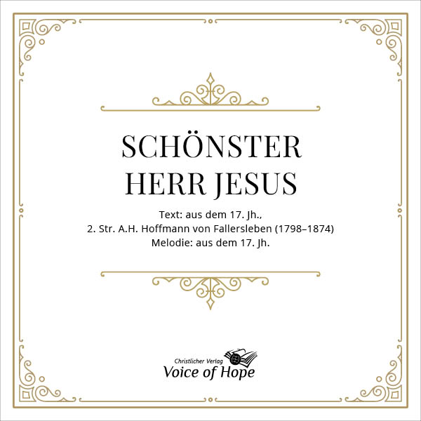 Sch�nster Herr Jesus (Download) - Einzelnes Liedblatt