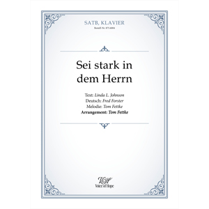 Sei stark in dem Herrn - SATB + Piano (Partitur)
