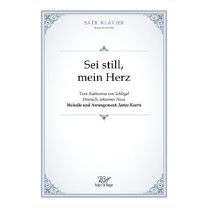 Sei still, mein Herz - SATB + Piano (Partitur)