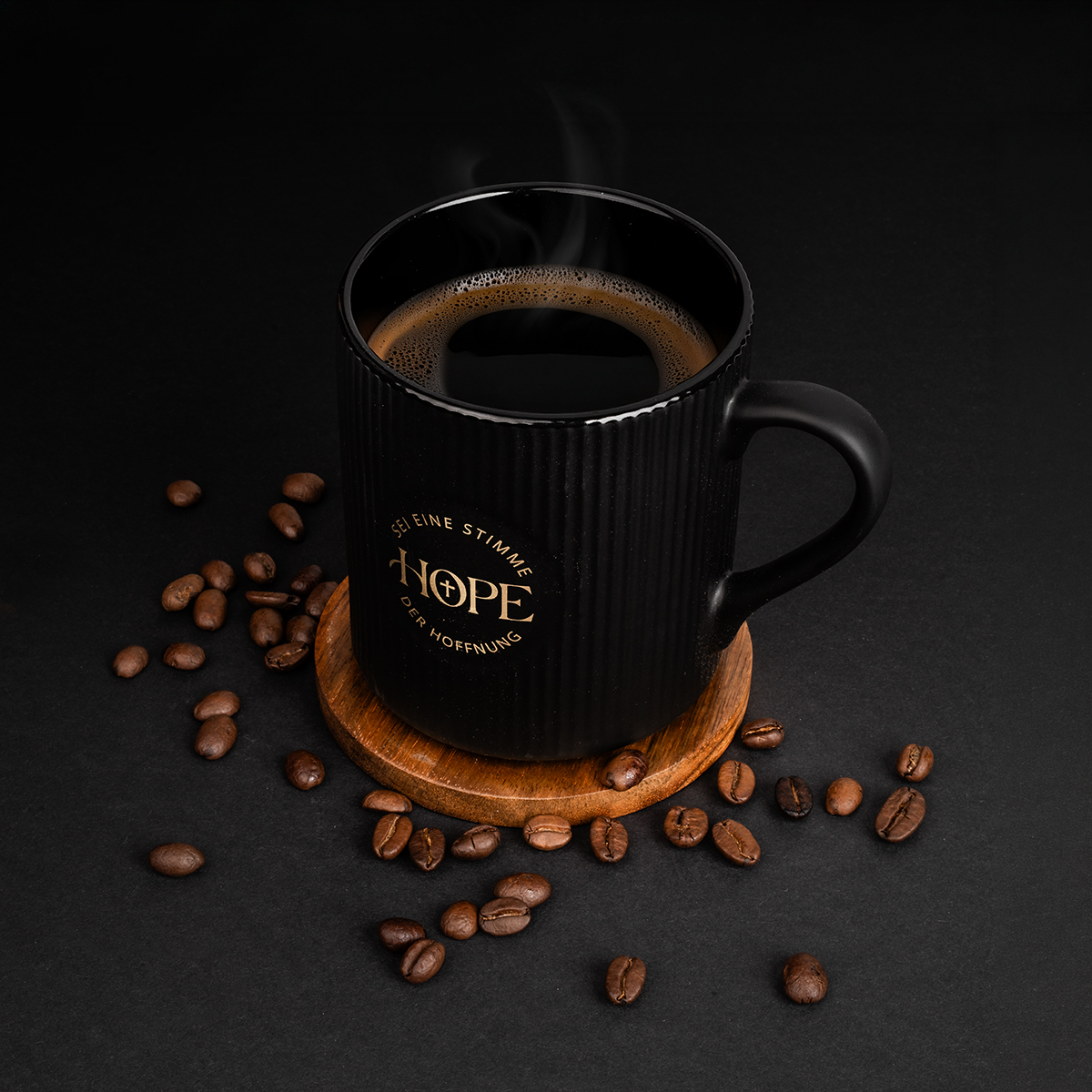 Tasse »HOPE« (Mattschwarz)