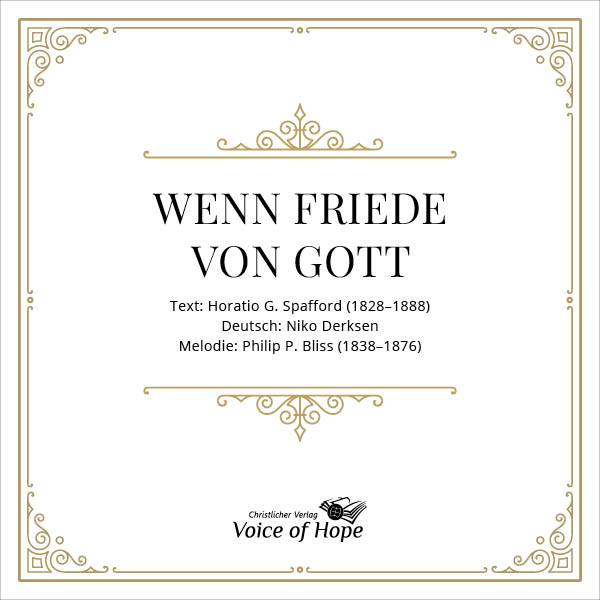 Wenn Friede von Gott (Download) - Einzelnes Liedblatt