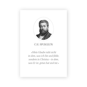 Wandbild - Zitat gro� � Charles Haddon Spurgeon