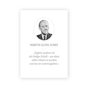 Wandbild - Zitat gro� � Martyn Lloyd-Jones